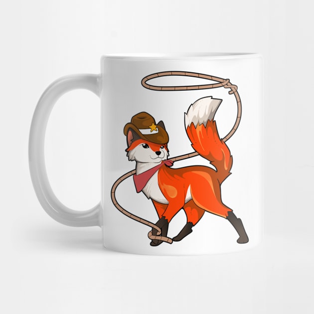 Cartoon Cowboy Fox by Modern Medieval Design